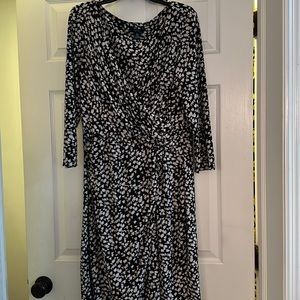 Chaps long sleeve dress. Xl